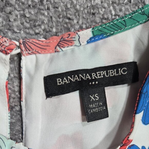 Banana Republic Multicolor Floral Sleeveless Maxi Dress Romantic Wedding Guest - Picture 8 of 9